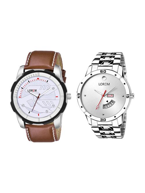 lorem set of 2 analog watch combos-(lk-103-045) - 16536643 - Very Small Image - 1