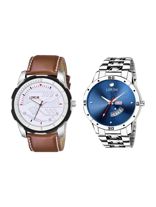 lorem set of 2 analog watch combos-(lk-105-045) - 16536645 - Very Small Image - 1
