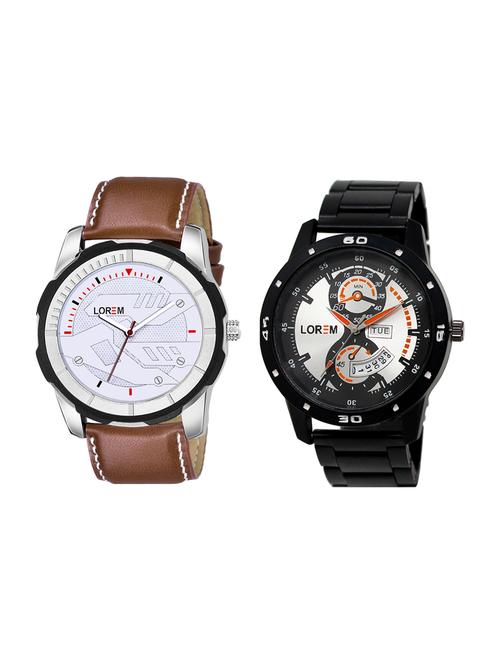 lorem set of 2 analog watch combos-(lk-107-045) - 16536647 - Very Small Image - 1