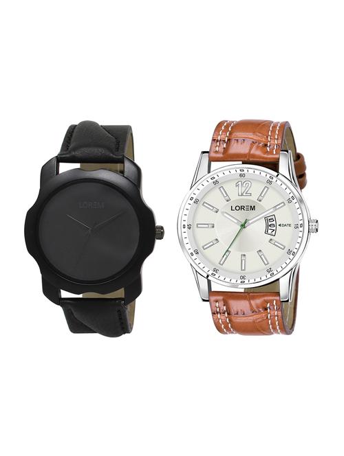 lorem set of 2 analog watch combos-(lk-22-046) - 16536667 - Very Small Image - 1