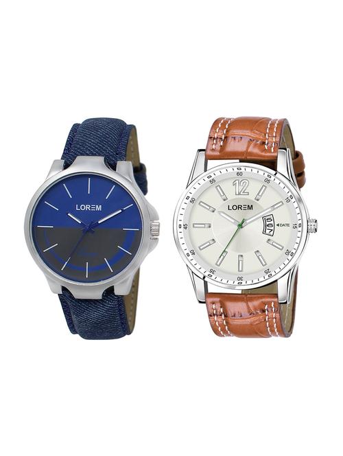 lorem set of 2 analog watch combos-(lk-24-046) - 16536669 - Very Small Image - 1