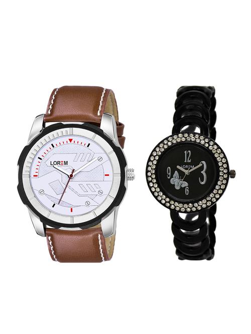 lorem set of 2 analog couple watches(lk-201-045) - 16536751 - Very Small Image - 1