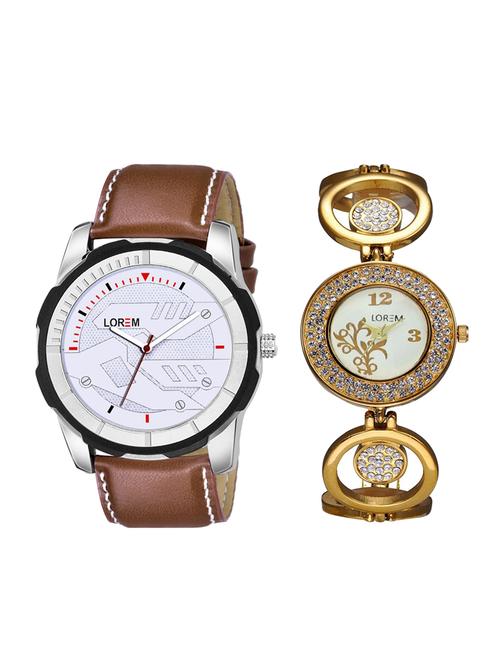 lorem set of 2 analog couple watches(lk-204-045) - 16536753 - Very Small Image - 1