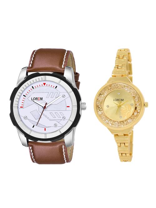 lorem set of 2 analog couple watches(lk-224-045) - 16536761 - Very Small Image - 1