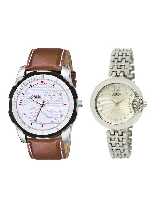 lorem set of 2 analog couple watches(lk-227-045) - 16536763 - Very Small Image - 1