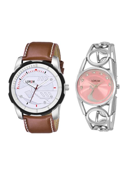 lorem set of 2 analog couple watches(lk-233-045) - 16536766 - Very Small Image - 1