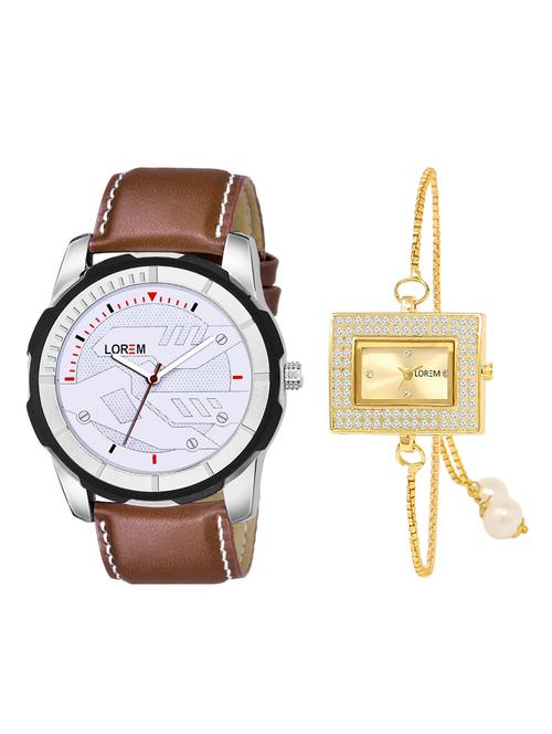 lorem set of 2 analog couple watches(lk-247-045) - 16536775 - Very Small Image - 1