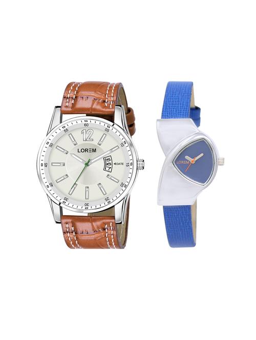 lorem set of 2 analog couple watches(lk-208-046) - 16536782 - Very Small Image - 1