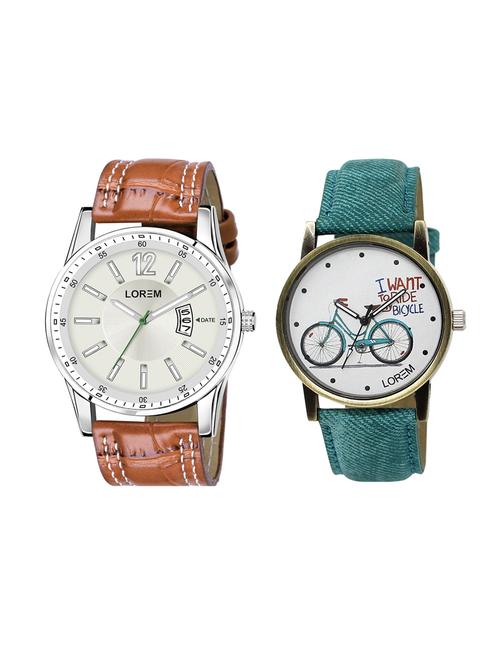 lorem set of 2 analog couple watches(lk-229-046) - 16536790 - Very Small Image - 1