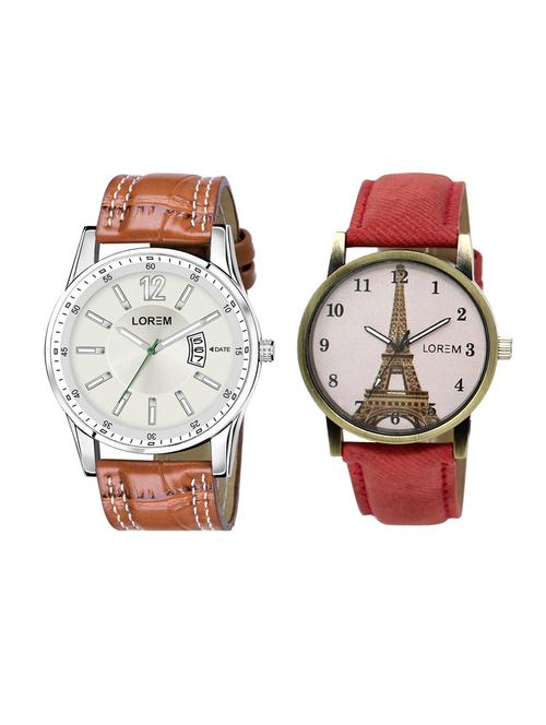 lorem set of 2 analog couple watches(lk-230-046) - 16536791 - Very Small Image - 1
