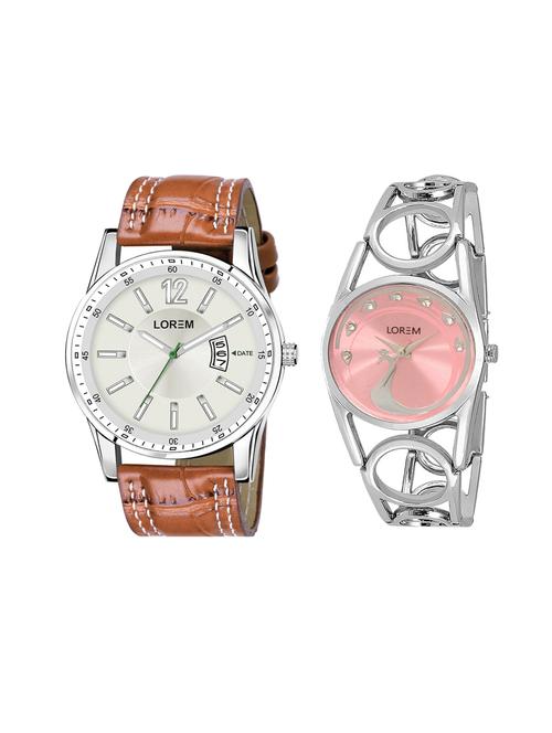 lorem set of 2 analog couple watches(lk-233-046) - 16536792 - Very Small Image - 1