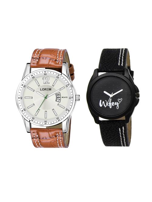 lorem set of 2 analog couple watches(lk-234-046) - 16536793 - Very Small Image - 1
