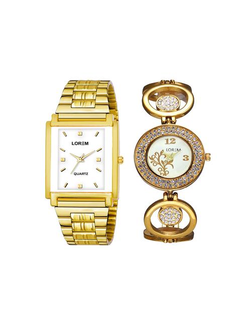 lorem set of 2 analog couple watches(lk-204-108) - 16536805 - Very Small Image - 1