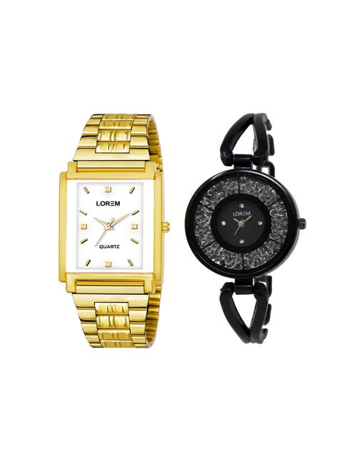 lorem set of 2 analog couple watches(lk-211-108) - 16536810 - Very Small Image - 1