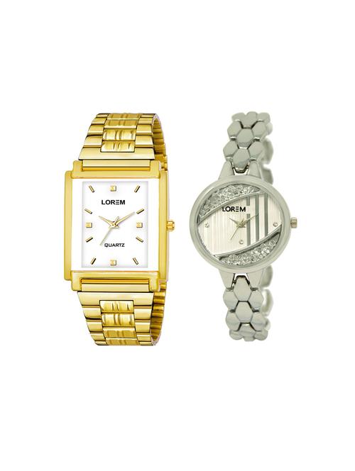 lorem set of 2 analog couple watches(lk-223-108) - 16536812 - Very Small Image - 1