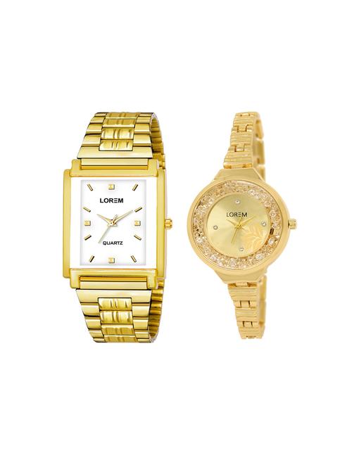 lorem set of 2 analog couple watches(lk-224-108) - 16536813 - Very Small Image - 1