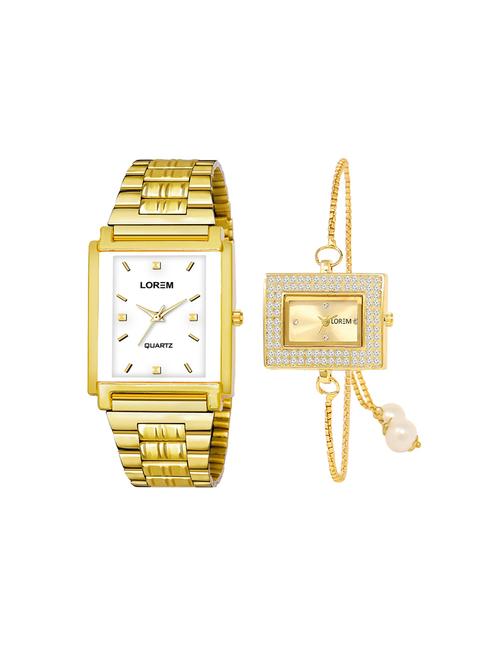 lorem set of 2 analog couple watches(lk-247-108) - 16536828 - Very Small Image - 1