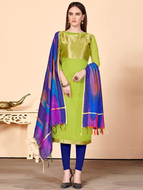 yoke design unstitched suit - 16537002 - Very Small Image - 1