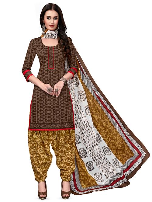 printed suit unstitched suit - 16537320 - Very Small Image - 1