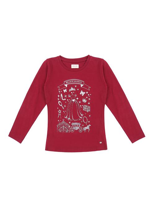 crew neck quirky print top - 16537603 - Very Small Image - 1