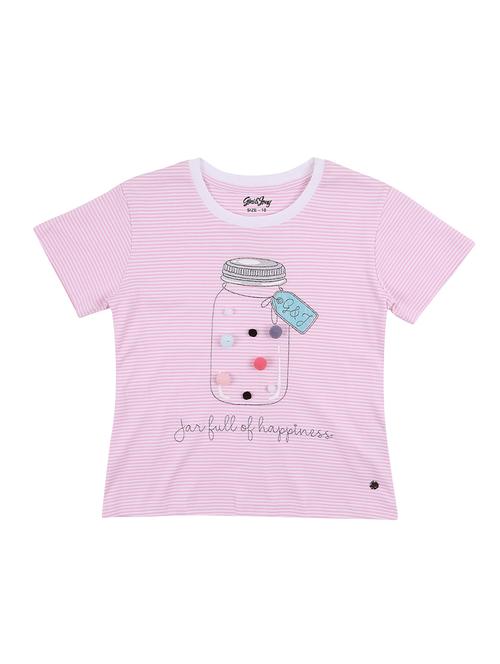 crew neck quirky print top - 16537605 - Very Small Image - 1