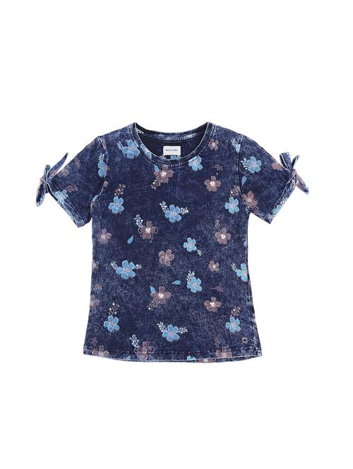 tie knot sleeve floral top - 16537612 - Very Small Image - 1