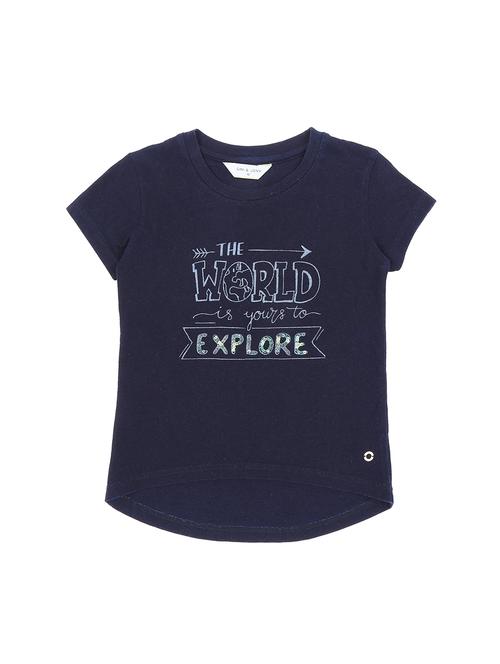 crew neck graphic print tee - 16537628 - Very Small Image - 1