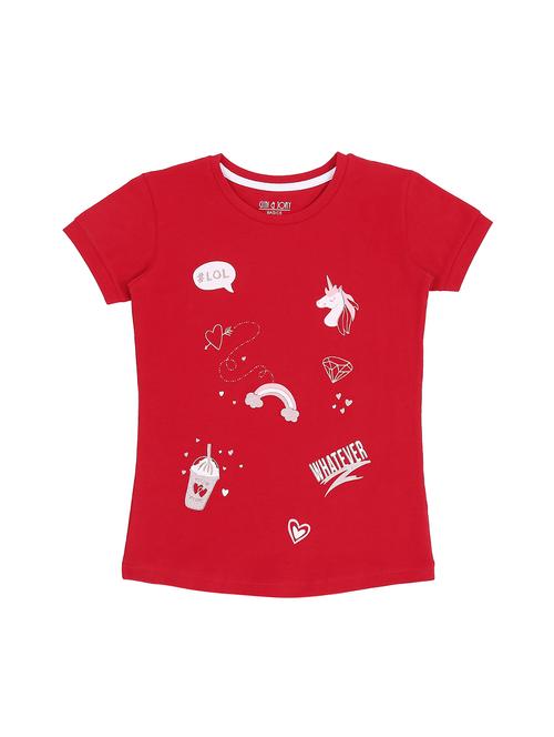 crew neck quirky print tee - 16537644 - Very Small Image - 1