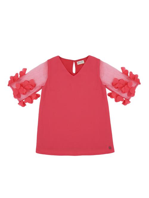 key hole back floral patched top - 16537654 - Very Small Image - 1
