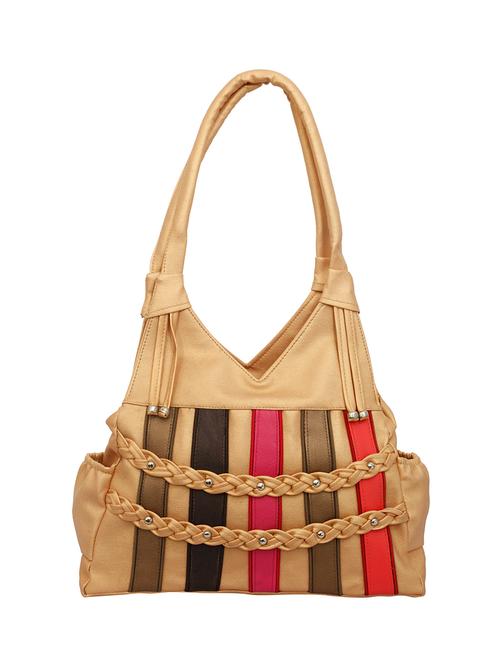 multi colored leatherette (pu) handbag - 16538056 - Very Small Image - 1