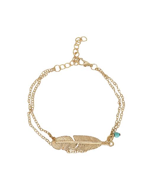 fabula gold tone anklet - 16539031 - Very Small Image - 1