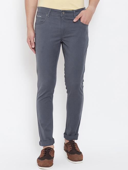 grey plain denim jeans - 16539693 - Very Small Image - 1