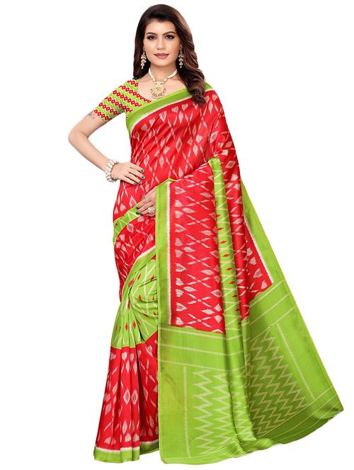 ikat mysore silk saree - 16540020 - Very Small Image - 1
