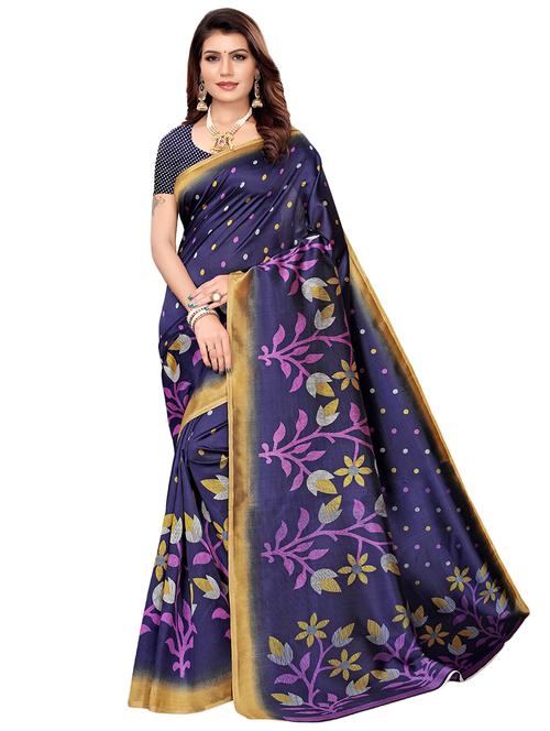 floral mysore silk saree - 16540032 - Very Small Image - 1