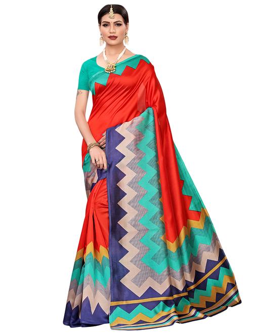 chevron mysore silk saree - 16540056 - Very Small Image - 1