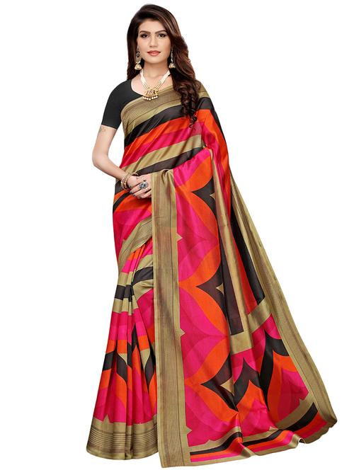 chevron mysore silk saree - 16540069 - Very Small Image - 1