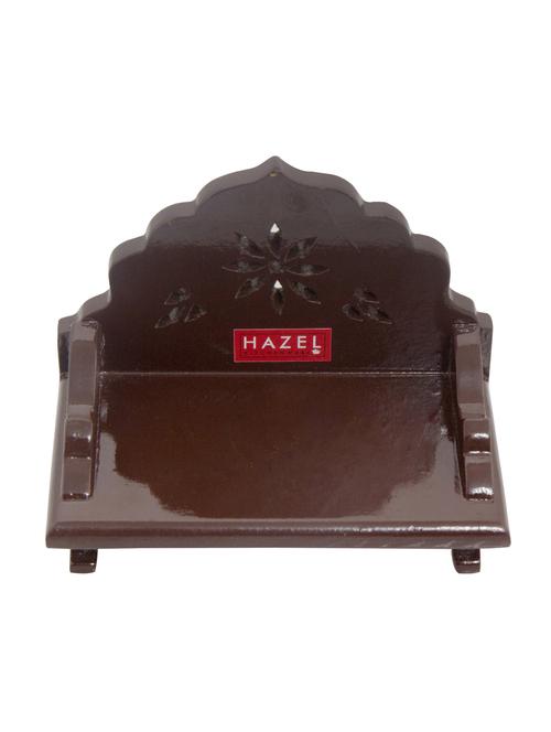 polished wooden mini sinhasan for puja - 16540128 - Very Small Image - 1