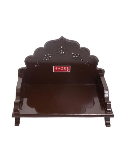 polished wooden mini sinhasan for puja - 16540132 - Very Small Image - 1