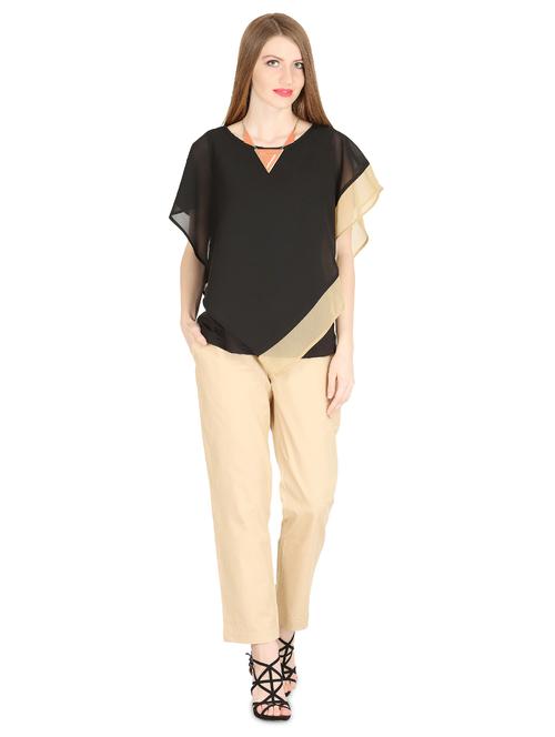 cape sleeved layered top - 16541205 - Very Small Image - 1