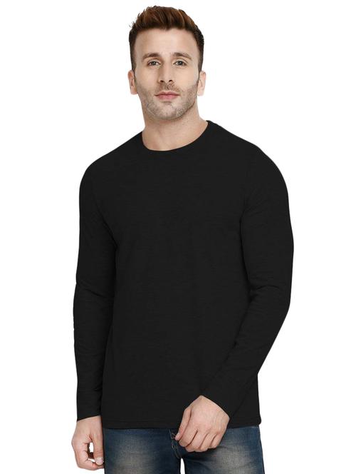 black solid t-shirt - 16541236 - Very Small Image - 1