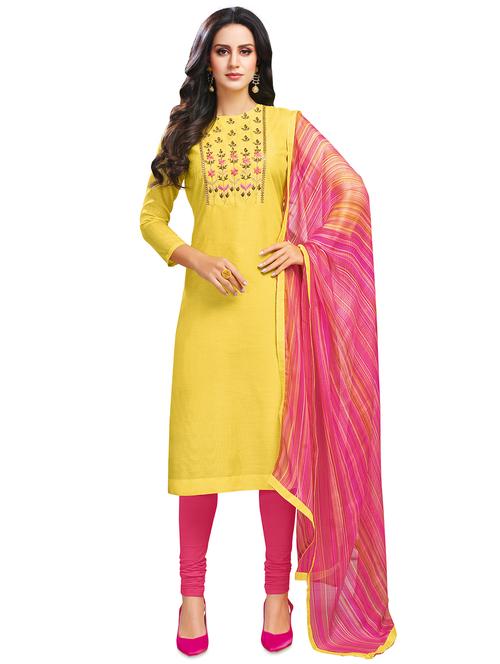 embroidered unstitched suit - 16542622 - Very Small Image - 1