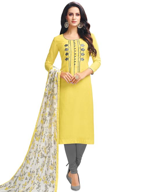 embroidered unstitched suit - 16542633 - Very Small Image - 1