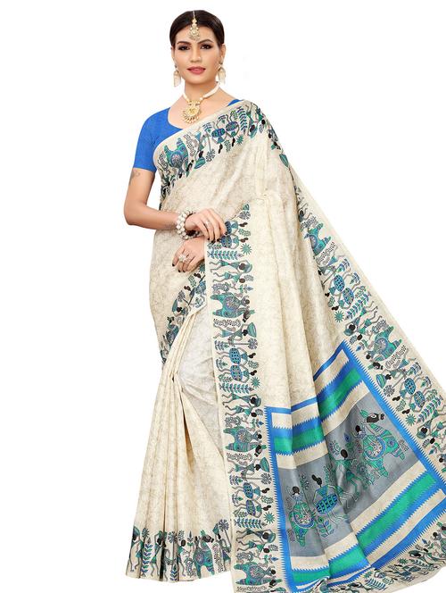 warli printed saree with blouse - 16543438 - Very Small Image - 1