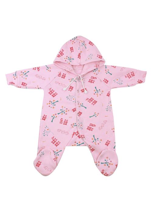pink cotton romper - 16543473 - Very Small Image - 1