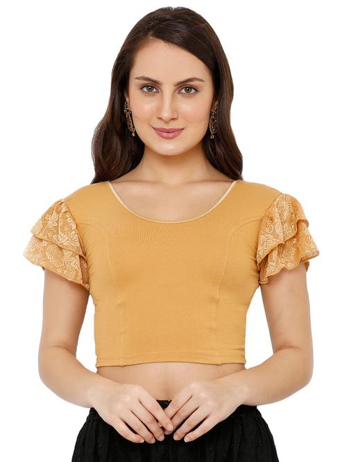 lace solid blouse - 16543688 - Very Small Image - 1