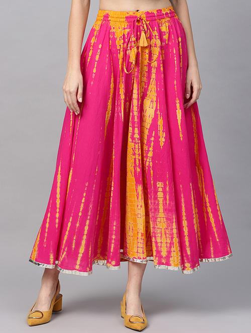 tie & dye flared skirt - 16543902 - Very Small Image - 1