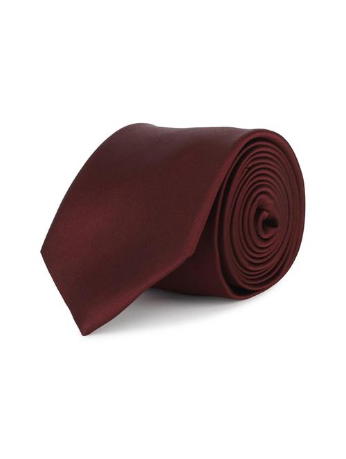 maroon microfiber tie - 16544371 - Very Small Image - 1