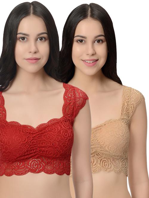 set of 2 laced bra - 16544446 - Very Small Image - 1