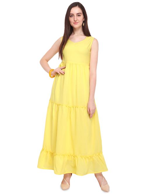 gathered detail maxi dress - 16544492 - Very Small Image - 1