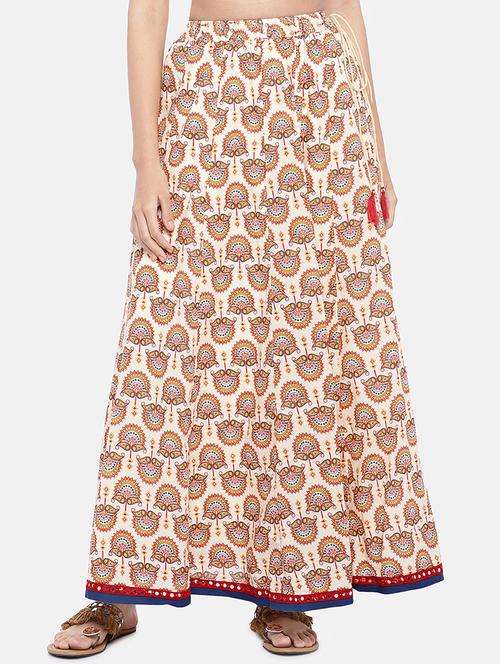 printed a-line skirt - 16545048 - Very Small Image - 1